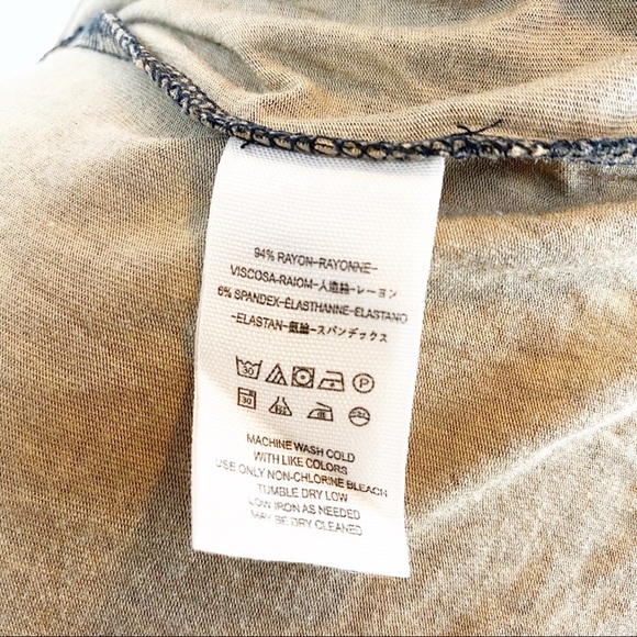 Free People Animal Print Top Shirt Scoop Tie Neck - Picture 7 of 7